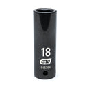 GearWrench 1/2"Drive 18MM Deep Impact Socket - GWR-84576N | GarageAndFab.com