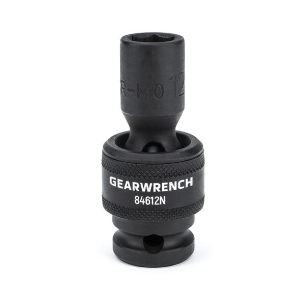 GearWrench 1/2DR 6PT Univ Impact Socket 12MM - GWR-84612N | GarageAndFab.com