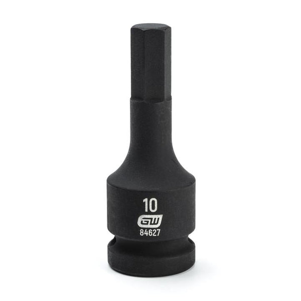 GearWrench Socket Hex Impact 1/2DR 10MM - GWR-84627 | GarageAndFab.com