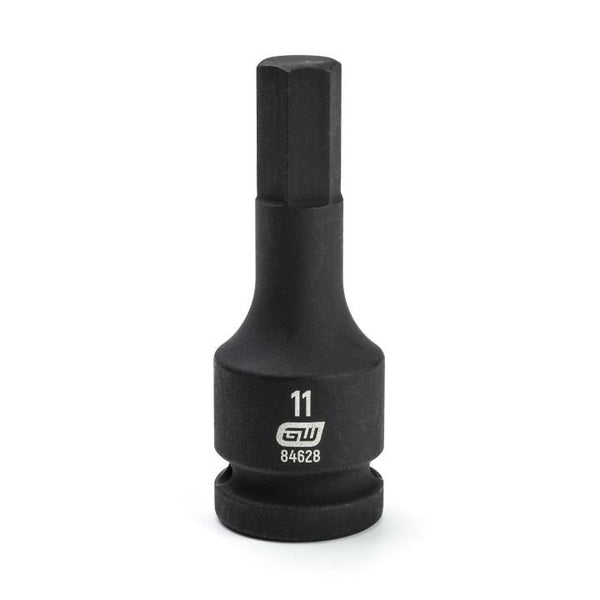 GearWrench Socket Hex Impact 1/2DR 11MM - GWR-84628 | GarageAndFab.com