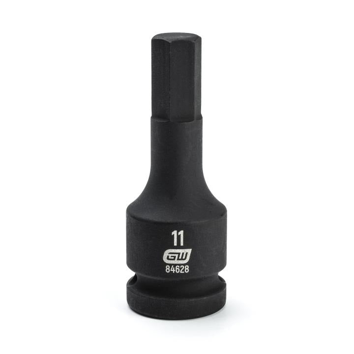 GearWrench Socket Hex Impact 1/2DR 11MM - GWR-84628 | GarageAndFab.com
