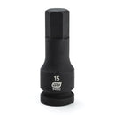 GearWrench Socket Hex Impact 1/2DR 15MM - GWR-84632 | GarageAndFab.com