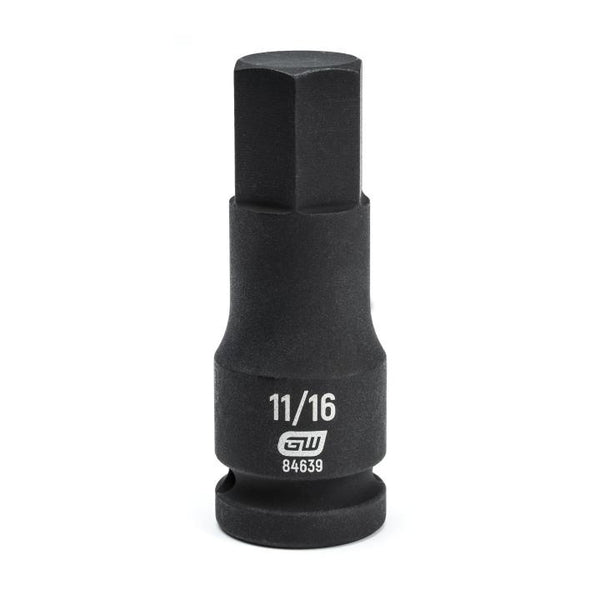 GearWrench Socket Hex Impact 1/2DR 11/16 - GWR-84639 | GarageAndFab.com