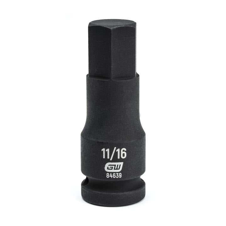 GearWrench Socket Hex Impact 1/2DR 11/16 - GWR-84639 | GarageAndFab.com