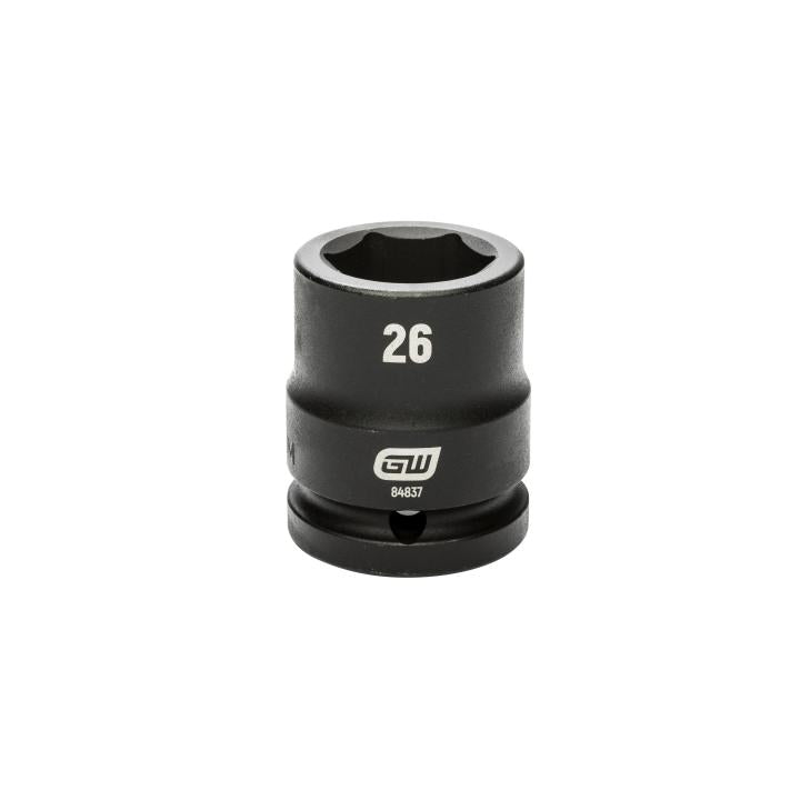 GearWrench Socket Impact 3/4DR 26MM - GWR-84837 | GarageAndFab.com
