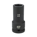 GearWrench Socket Impact Deep 3/4DR 6PT 22MM - GWR-84984 | GarageAndFab.com