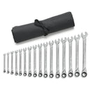 GearWrench Set Wrench Rat Xl Met 16Pc Roll - GWR-85099R | GarageAndFab.com