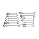 GearWrench Set Flex Wrench Rat Combination Sae/Met 14Pc - GWR-85141 | GarageAndFab.com