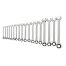 GearWrench Set Wrench Rat Combination Met 18Pc - GWR-85890-02 | GarageAndFab.com