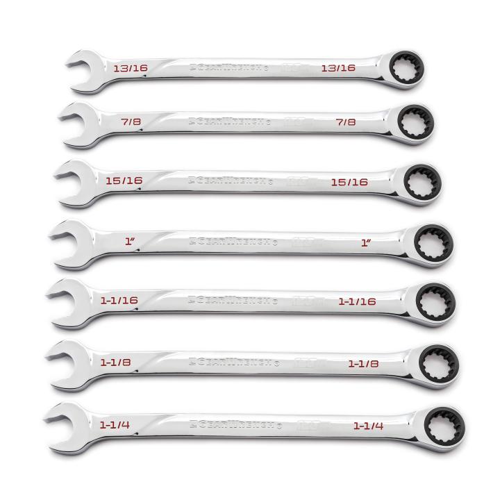 GearWrench Set Wrench Rat Combination 120Xp Sae 7Pc - GWR-86452 | GarageAndFab.com
