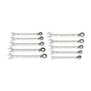 GearWrench Set Wrench Rat Combination Rev Met 90T 10Pc 1/4-3/4 - GWR-86658 | GarageAndFab.com
