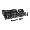 GearWrench 65Pc 1/2" Dr. Std/Deep Sae/MM Impact Socke - GWR-89095 | GarageAndFab.com