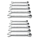 GearWrench Set Wrench Rat Combination Sae & Met 10Pc - GWR-9418 | GarageAndFab.com