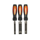 Nicholson (Crescent) Chisel Rasp Set,3Pc,Comold Handle - NIC-WCSET3CMNNN | GarageAndFab.com
