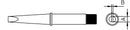 WELLER Tip,Screwdriver,700F,1/8",For W100/W100P - Ct6C7 - WEL-CT6C7 | GarageAndFab.com