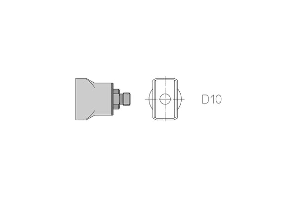 WELLER D10 Hotgas Nozzle 10,0X18,0 - T0058727784N - WEL-T0058727784N | GarageAndFab.com