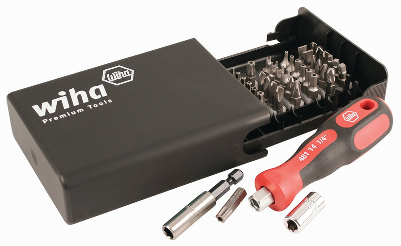 WIHA TOOLS 39 Piece Bits Collector Security Bits And Magnetic Bit Holder Set - WIH-71991 | GarageAndFab.com
