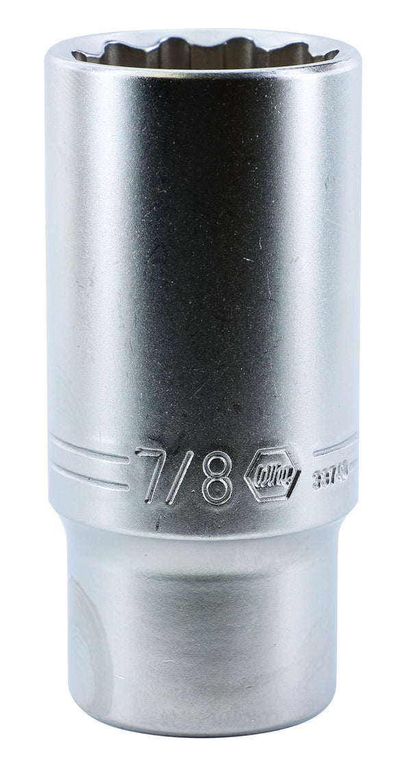 WIHA TOOLS 12 Point - 3/8" Drive Deep Socket 7/8" - WIH-33749 | GarageAndFab.com