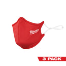 Milwaukee 3Pk 2 Layer Red Face Mask - MLW-48-73-4228 | MFVCanada.com
