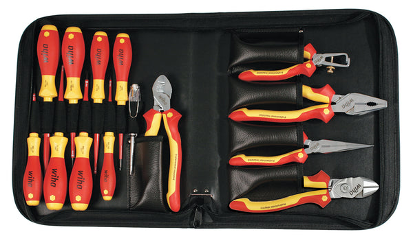 WIHA TOOLS 14 Pieceinsulated Slimline Blades And Pliers Set - WIH-32869 | GarageAndFab.com