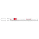 Milwaukee Jig Saw Blade, 4" X 10 Tpi, Wood Cutting, Bi-Metal, T-Shank, Pack Of 5 - MLW-48-42-5311 | MFVCanada.com