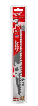 Milwaukee Electric 9In Cax 3Pk Sawzall Blade - MLW-48-00-5326 | MFVCanada.com
