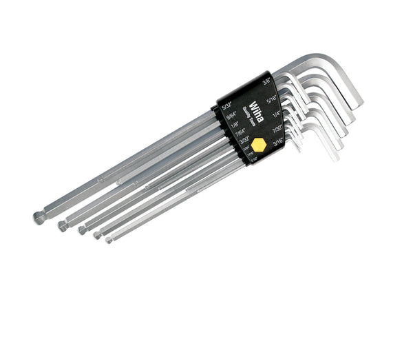 WIHA TOOLS 13 Piece Ball End Long Arm Hex L-Key Set - Inch - 36998 - WIH-36998 | GarageAndFab.com