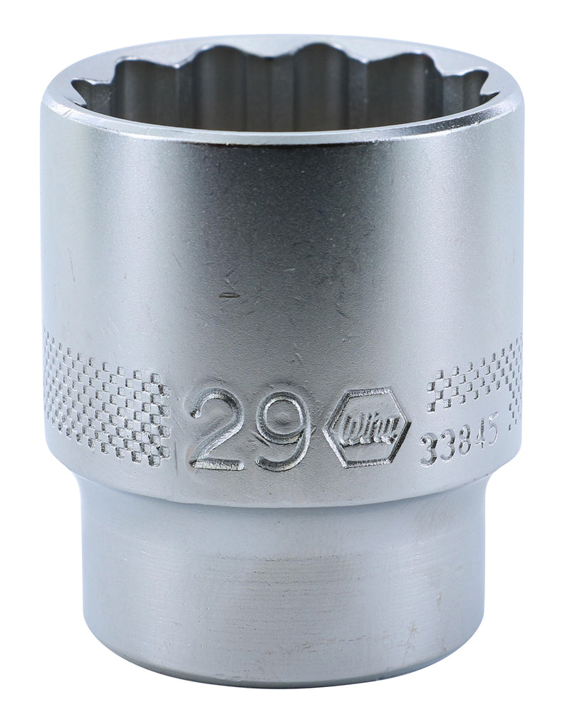 WIHA TOOLS 12 Point - 1/2" Drive Socket 29.0Mm - WIH-33845 | GarageAndFab.com
