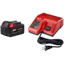 Milwaukee M18 Redlithium Xc5.0 Starter Kit, Includes (1) Battery & (1) Multivoltage Charger - MLW-48-59-1850 | MFVCanada.com