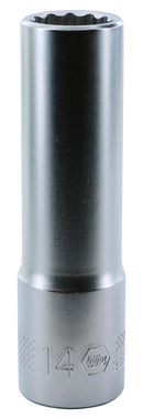 WIHA TOOLS 12 Point - 1/2" Drive Deep Socket 14.0Mm - WIH-33870 | GarageAndFab.com