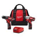 Milwaukee Electric M12 Hammer Drill/Impact Combo - MLW-2497-22 | MFVCanada.com
