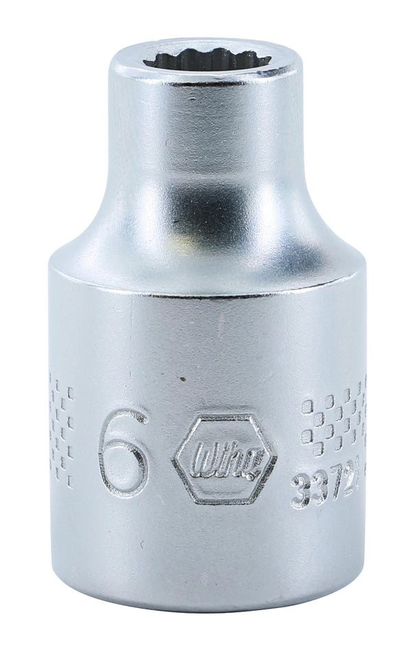 WIHA TOOLS 12 Point - 3/8 Inch Drive Socket - 6.0Mm - WIH-33721 | GarageAndFab.com
