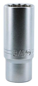 WIHA TOOLS 12 Point - 3/8" Drive Deep Socket 3/4" - WIH-33747 | GarageAndFab.com