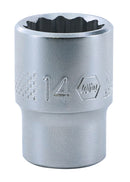WIHA TOOLS 12 Point - 3/8 Inch Drive Socket - 14.0Mm - WIH-33729 | GarageAndFab.com