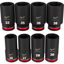 Milwaukee Electric 8-Pc 3/4" Drive, 6 Pt. Metric Deep Impact Socket Set, 26Mm  38Mm - MLW-49-66-7020 | MFVCanada.com