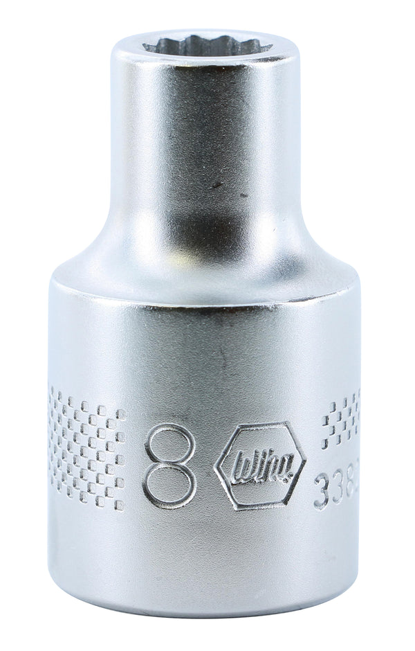 WIHA TOOLS 12 Point - 1/2" Drive Socket 8.0Mm - WIH-33824 | GarageAndFab.com