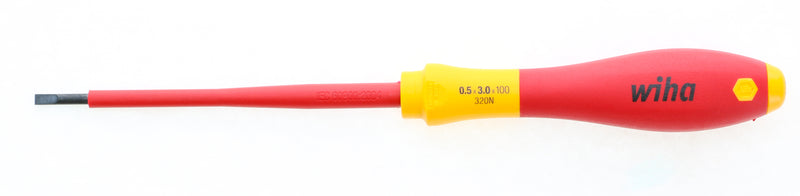 WIHA TOOLS Insulated Softfinish Slotted Screwdriver 3.0 - WIH-92004 | GarageAndFab.com