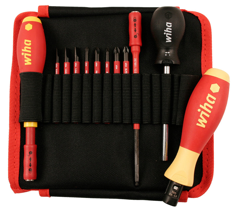 WIHA TOOLS 12 Piece Insulated Torquecontrol And Slimline Blade Set - WIH-28795 | GarageAndFab.com