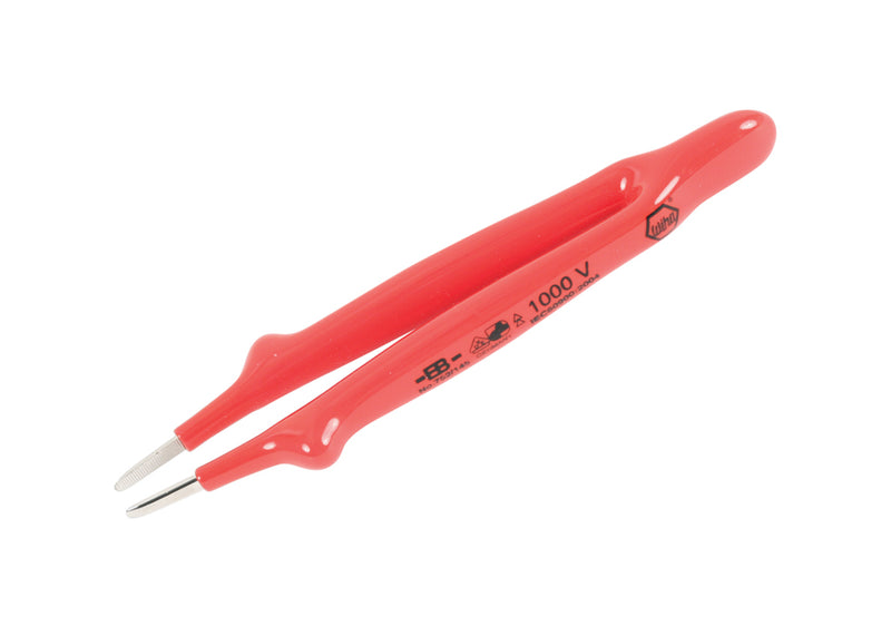 WIHA TOOLS Insulated Tweezers Straight Blunt 6" - WIH-75215 | GarageAndFab.com