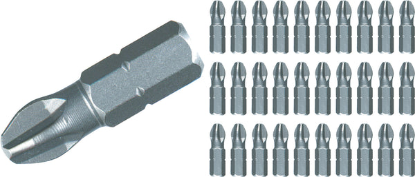 WIHA TOOLS Phillips Contractor Insert Bit #2 X 25Mm - 30 Piece - WIH-72522 | GarageAndFab.com