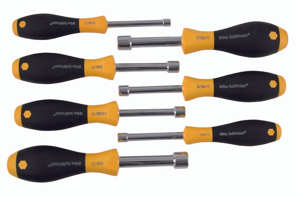 WIHA TOOLS 7 Piece Softfinish Hollow Shaft Nut Driver Set - 34390 - WIH-34390 | GarageAndFab.com