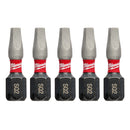 Milwaukee 5Pk 1In Impactct Bit Sq2 - MLW-48-32-4605 | MFVCanada.com