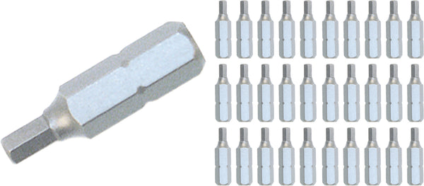 WIHA TOOLS Hex Contractor Insert Bit 5.0Mm X 25Mm - 30 Pack - WIH-72586 | GarageAndFab.com