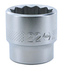 WIHA TOOLS 12 Point - 3/8 Inch Drive Socket - 22.0Mm - WIH-33737 | GarageAndFab.com