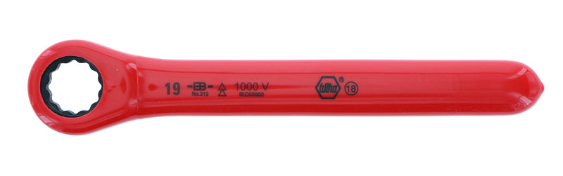 WIHA TOOLS Insulated Ratchet Wrench 19Mm - WIH-21219 | GarageAndFab.com