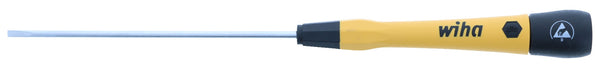 WIHA TOOLS Esd Safe Picofinish Precision Screwdriver - Slotted 2.5Mm X 100Mm - WIH-27277 | GarageAndFab.com