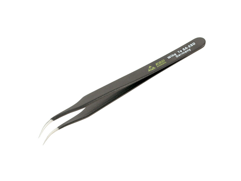 WIHA TOOLS Esd Safe Tweezers 7A Sa - 120 m - WIH-44510 | GarageAndFab.com
