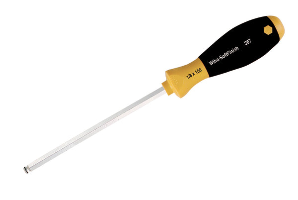 WIHA TOOLS Softfinish Magicring Ball End Screwdriver 9/64" - WIH-36728 | GarageAndFab.com