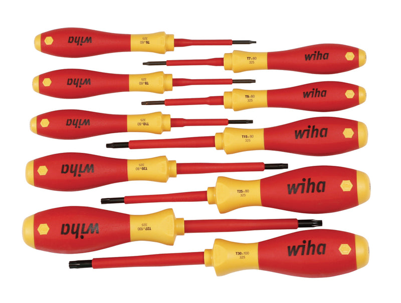 WIHA TOOLS 10 Piece Insulated Softfinish Torx Screwdriver Set - WIH-32592 | GarageAndFab.com