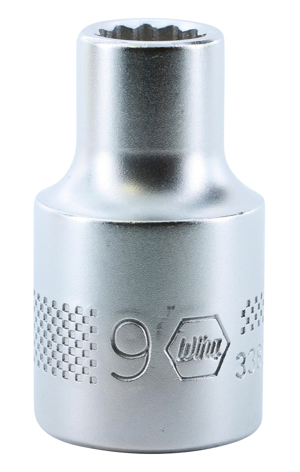 WIHA TOOLS 12 Point - 1/2" Drive Socket 9.0Mm - WIH-33825 | GarageAndFab.com
